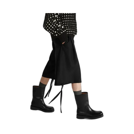 Wide-Leg Bermuda Shorts