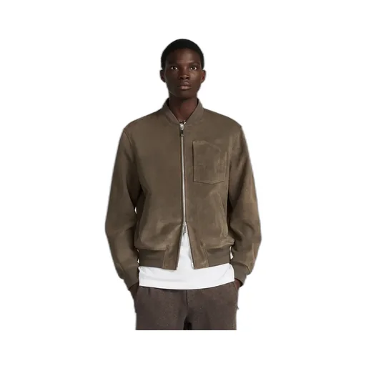 Leather Bomber Jacket