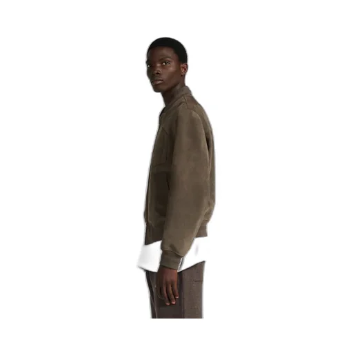 Leather Bomber Jacket