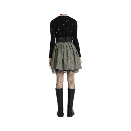 Pleated Short Skirt