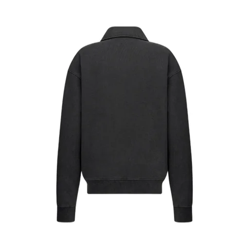 Half-Zipped Long-Sleeved Sweatshirt