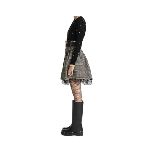 Pleated Short Skirt