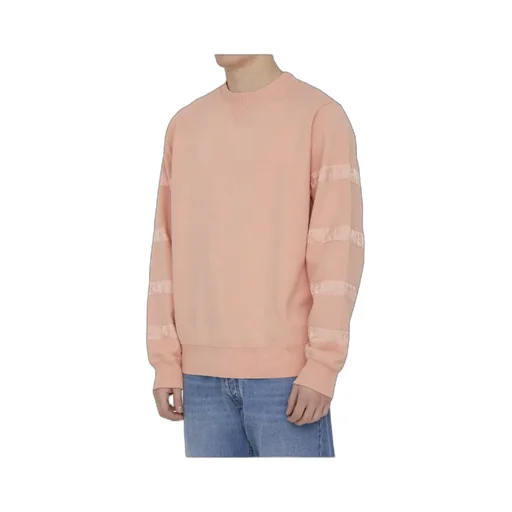 Oblique Striped Crewneck Sweatshirt