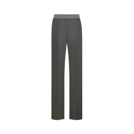Button Detailed Straight Leg Pants