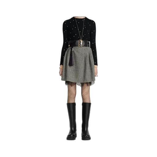 Pleated Short Skirt