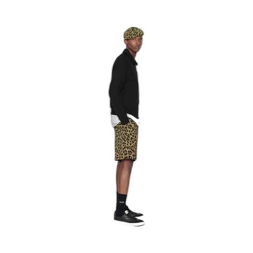 Leopard Printed Bermuda Shorts