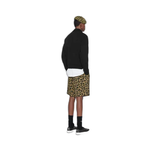 Leopard Printed Bermuda Shorts