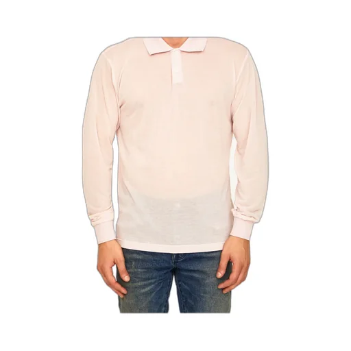 Relaxed-Fit Long-Sleeved Polo Shirt