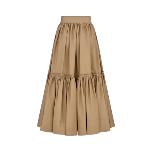 Flared Mid-Length Skirt