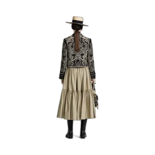 Flared Mid-Length Skirt