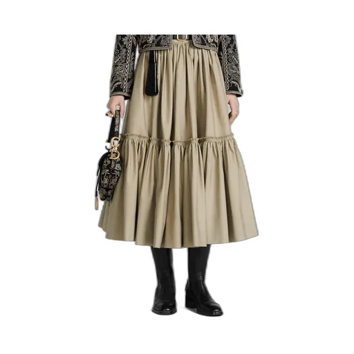Flared Mid-Length Skirt