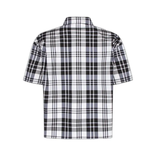Logo Checked Short-Sleeved Shirt