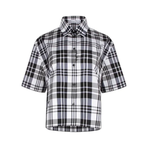 Logo Checked Short-Sleeved Shirt