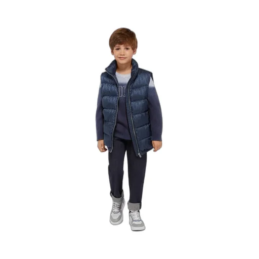 Logo Sleeveless Down Jacket