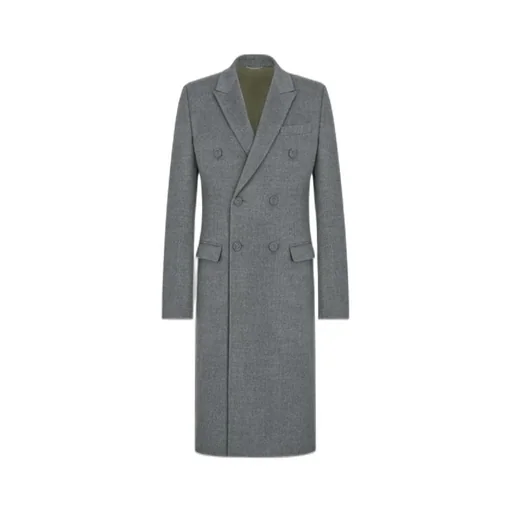 Wool Double-Breasted Coat