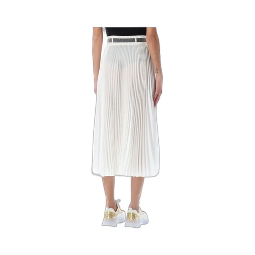 Pleated High Waist Midi Skirt