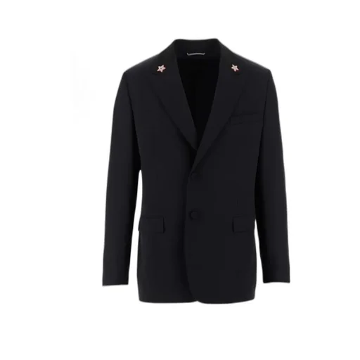 Navy Blue Logo Suit Jacket