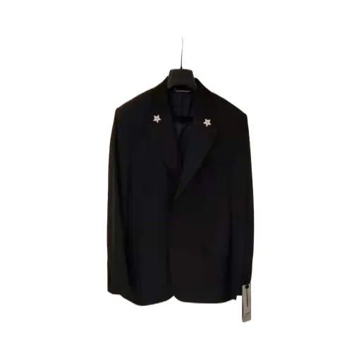 Navy Blue Logo Suit Jacket