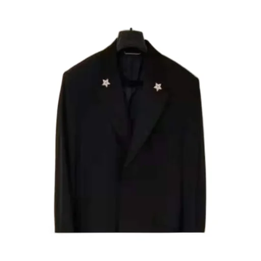 Navy Blue Logo Suit Jacket