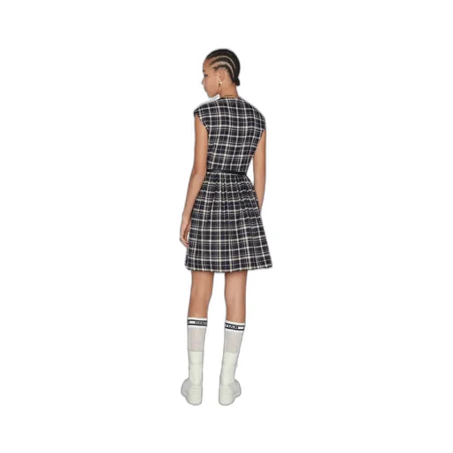 Checkered Sleeveless Dress
