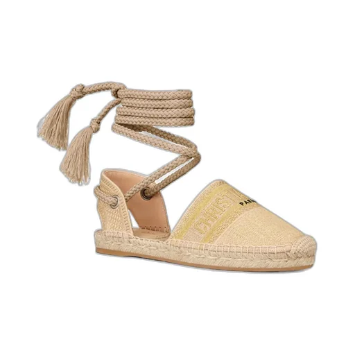 Lace Straw Shoes