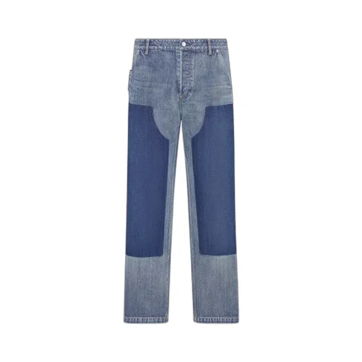 Panelled Straight-Leg Jeans