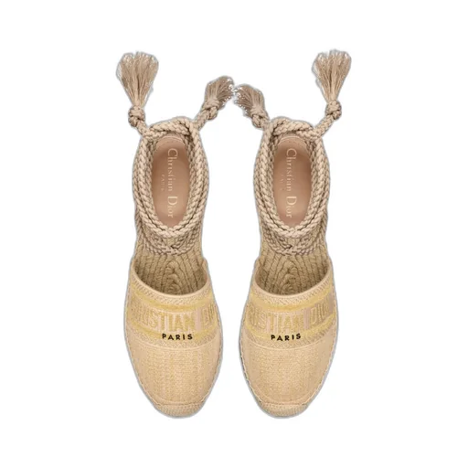 Lace Straw Shoes