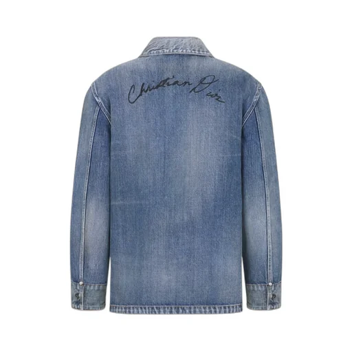Collared Button-Up Denim Jacket