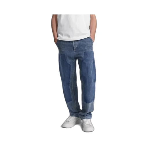 Panelled Straight-Leg Jeans