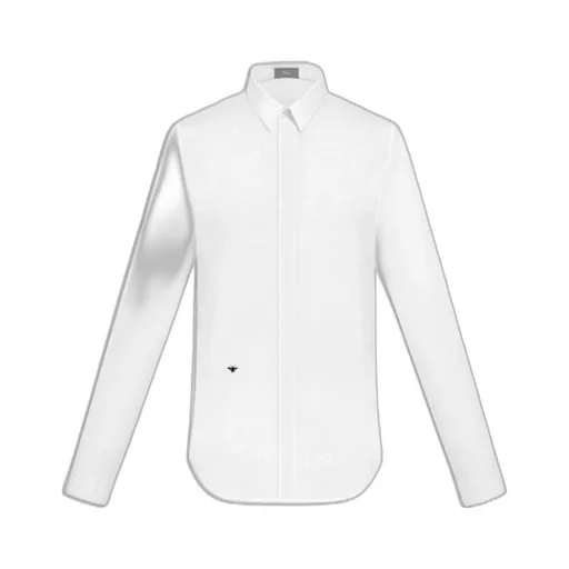 Bee Embroidered Long-Sleeved Shirt