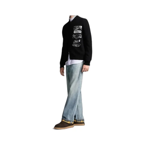 Logo Patch Straight-Leg Jeans