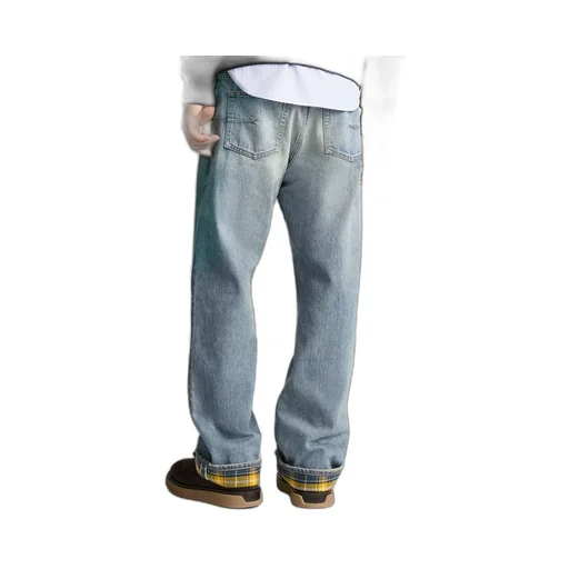 Logo Patch Straight-Leg Jeans