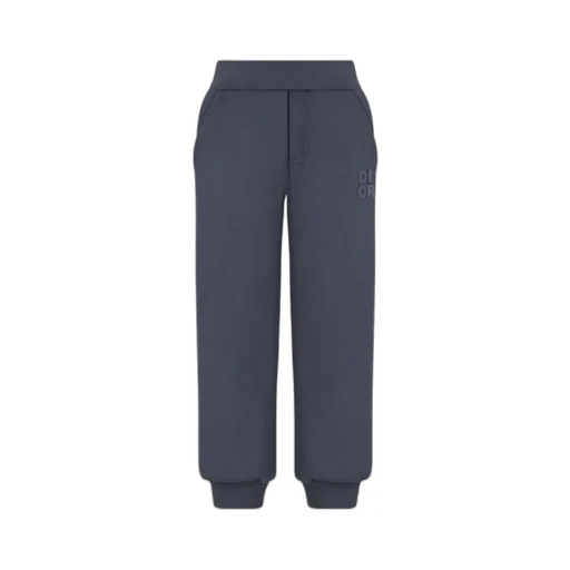 Baby Dior Logo Detailed Straight Leg Trousers