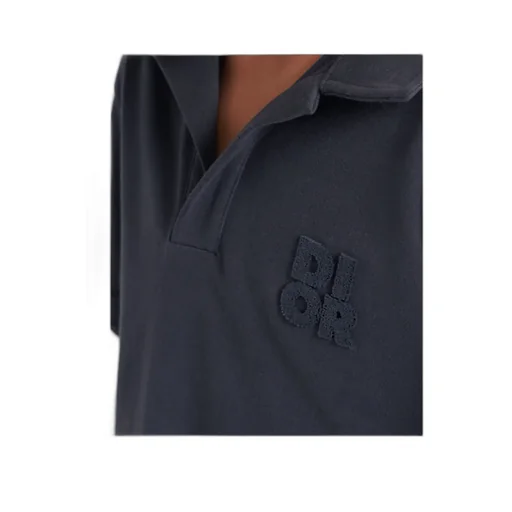 Baby Dior Logo Detailed Short-Sleeved Polo Shirt
