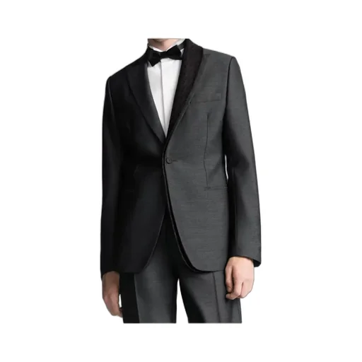 Jacket With Asymmetric Shawl Collar