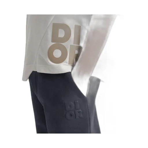 Baby Dior Logo Detailed Straight Leg Trousers