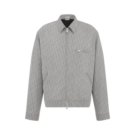 Oblique Zipped Blouson Jacket