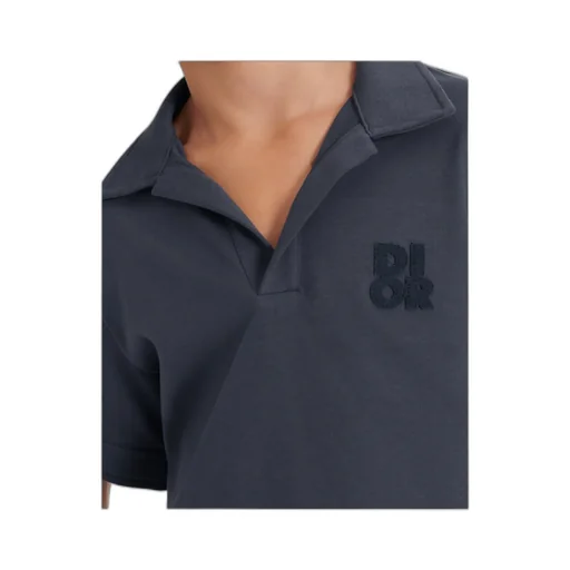 Baby Dior Logo Detailed Short-Sleeved Polo Shirt