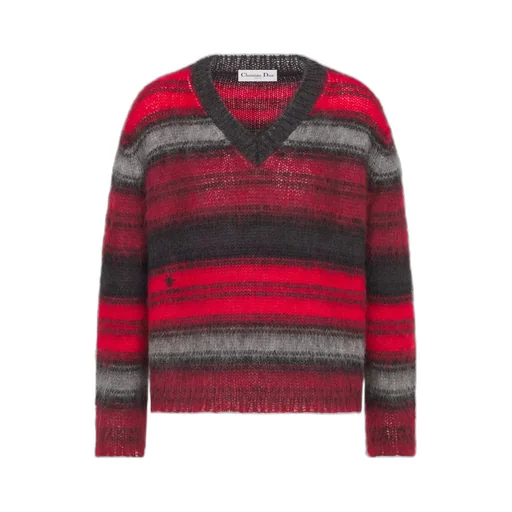 Striped V-Neck Jumper