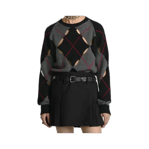 All-Over Patterned Crewneck Jumper