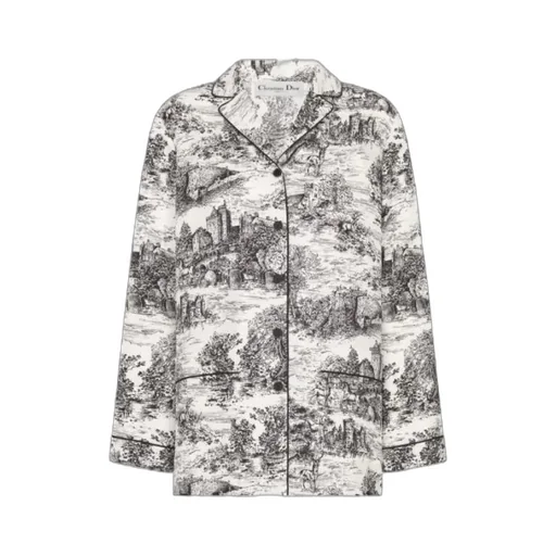 All-Over Patterned Button-Up Shirt
