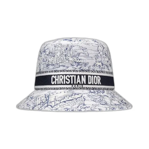 D-Bobby Toile De Jouy Scotland Small-Brim Bucket Hat