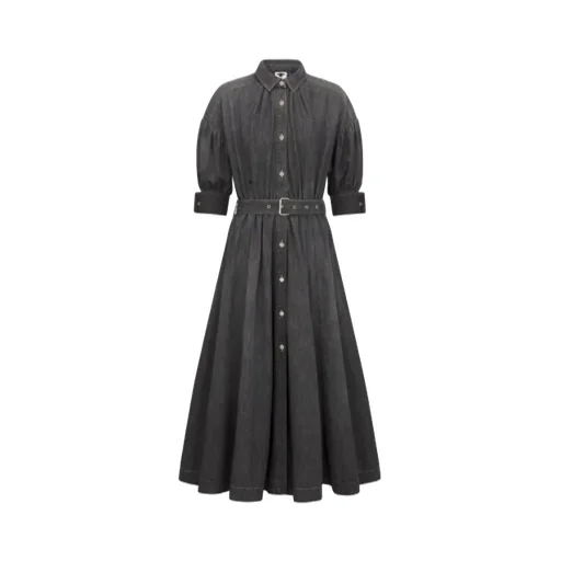 Flared Mid-Length Dress