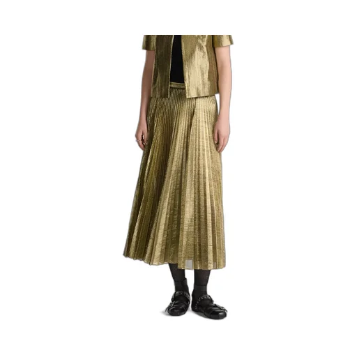Or Mid-Length Pleated Skirt