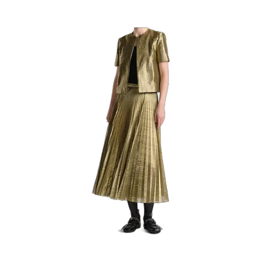 Or Mid-Length Pleated Skirt