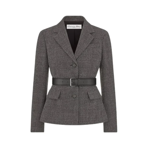 Belted Jacket With Removable Scarf