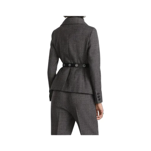 Belted Jacket With Removable Scarf