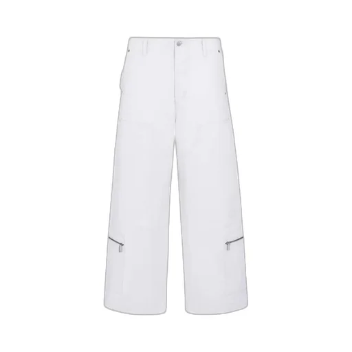 Dior Homme Logo Patch Wide Leg Trousers
