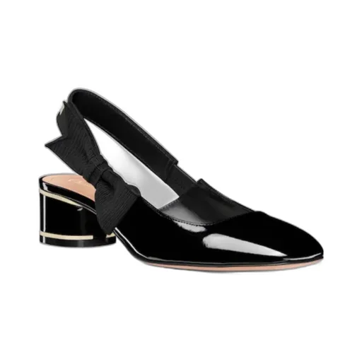 Bow Detailed Slingback Pumps