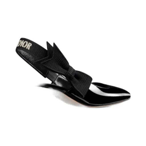 Bow Detailed Slingback Pumps